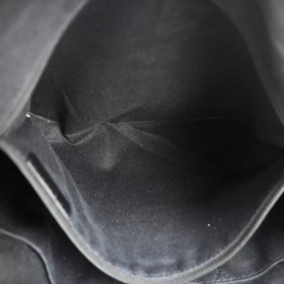 LOEWE Logo New Road Line Crossbody Shoulder Bag Canvas Leather Gray - Picture 15 of 16